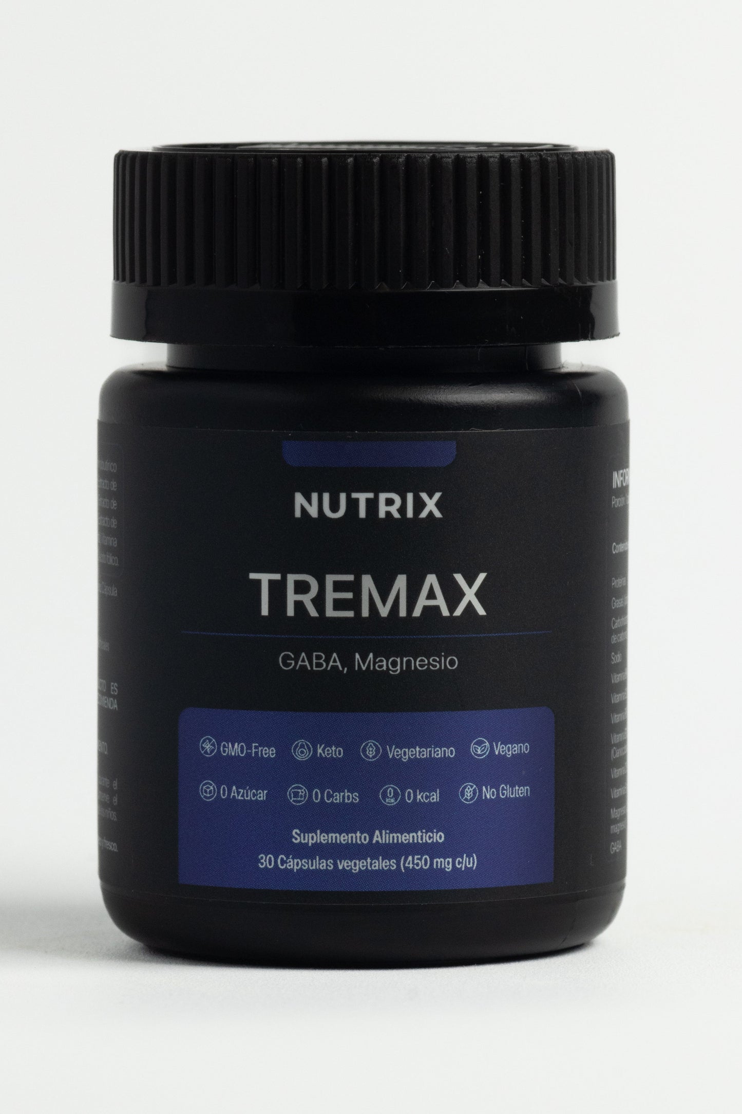 Tremax capsulas apoyo temblores estres fatiga Nutrix - frasco principal