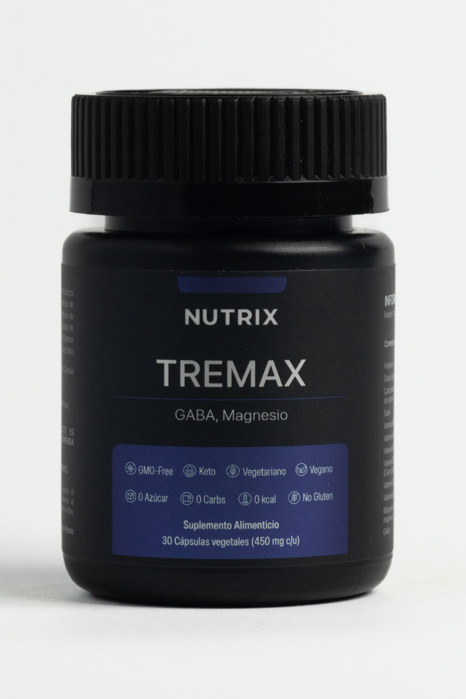 Tremax capsulas apoyo temblores estres fatiga Nutrix - frasco principal